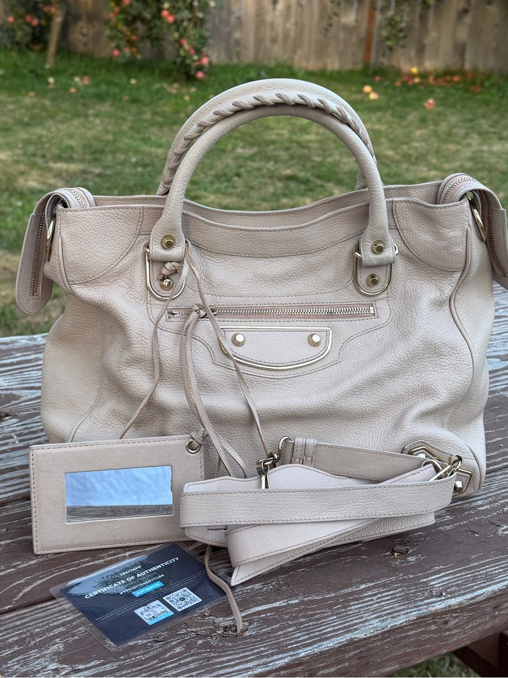 Balenciaga Edge Velo in light baby pink color.